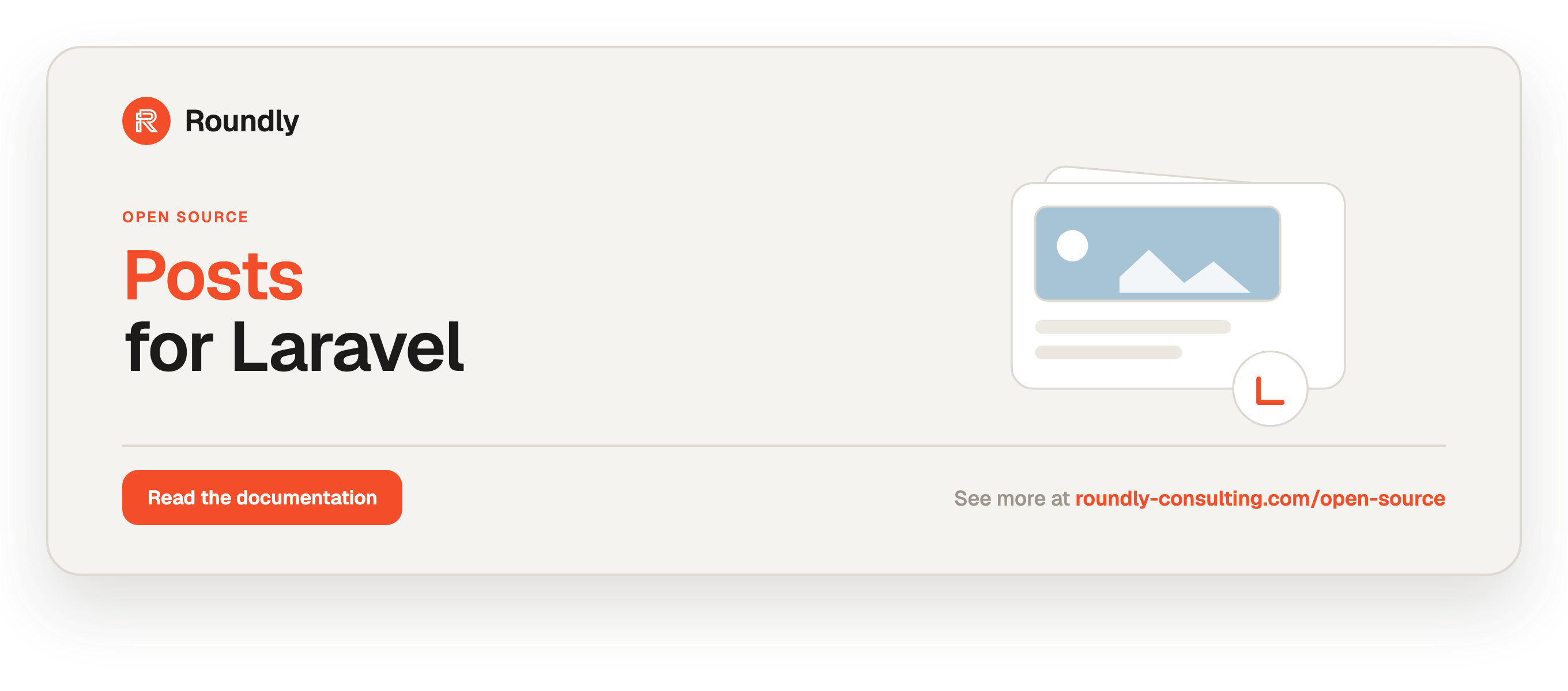 Posts for Laravel — Roundly open source