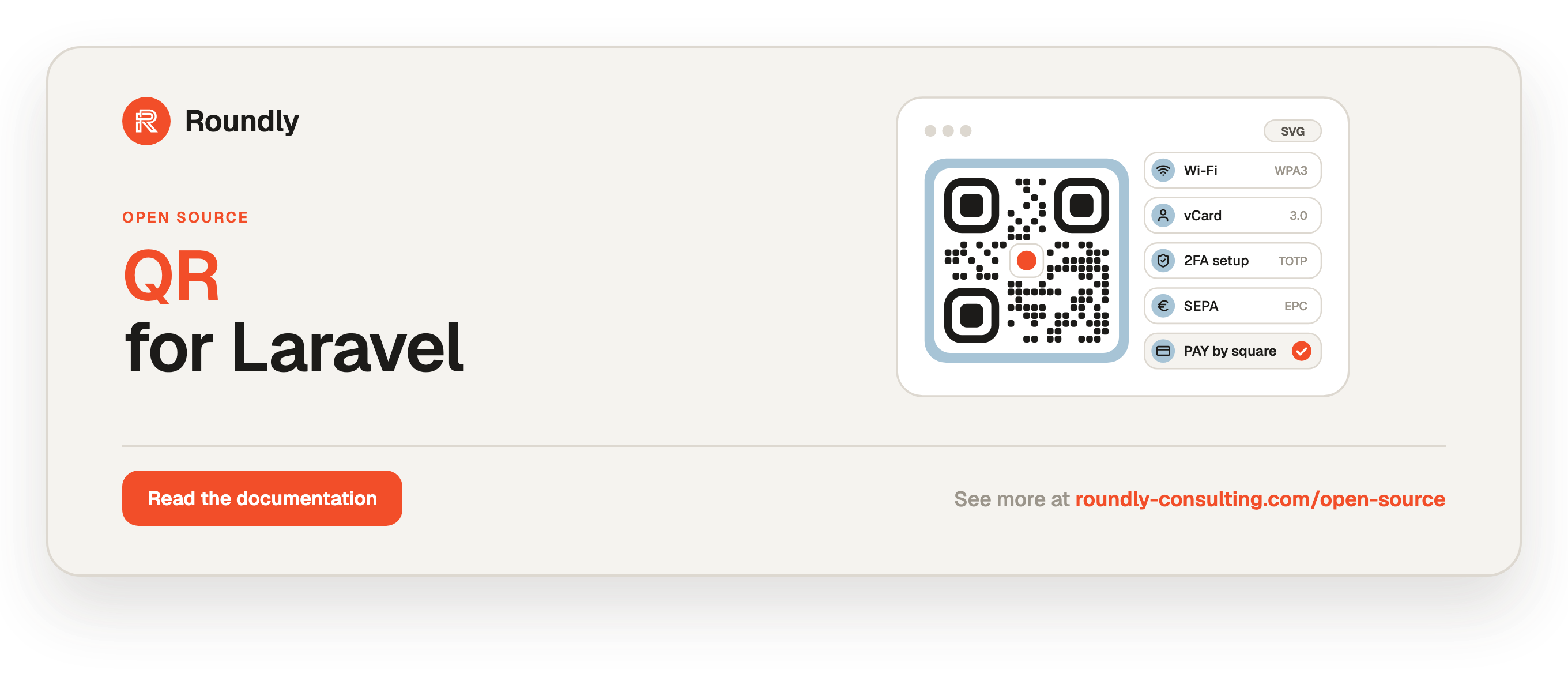 QR for Laravel — Roundly open source