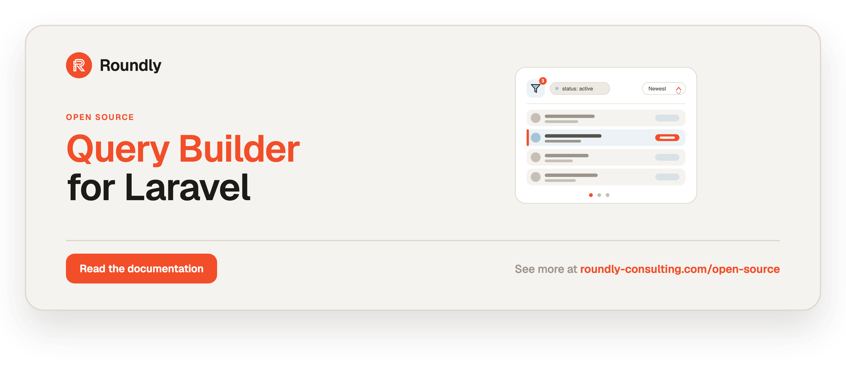 Query Builder for Laravel — Roundly open source