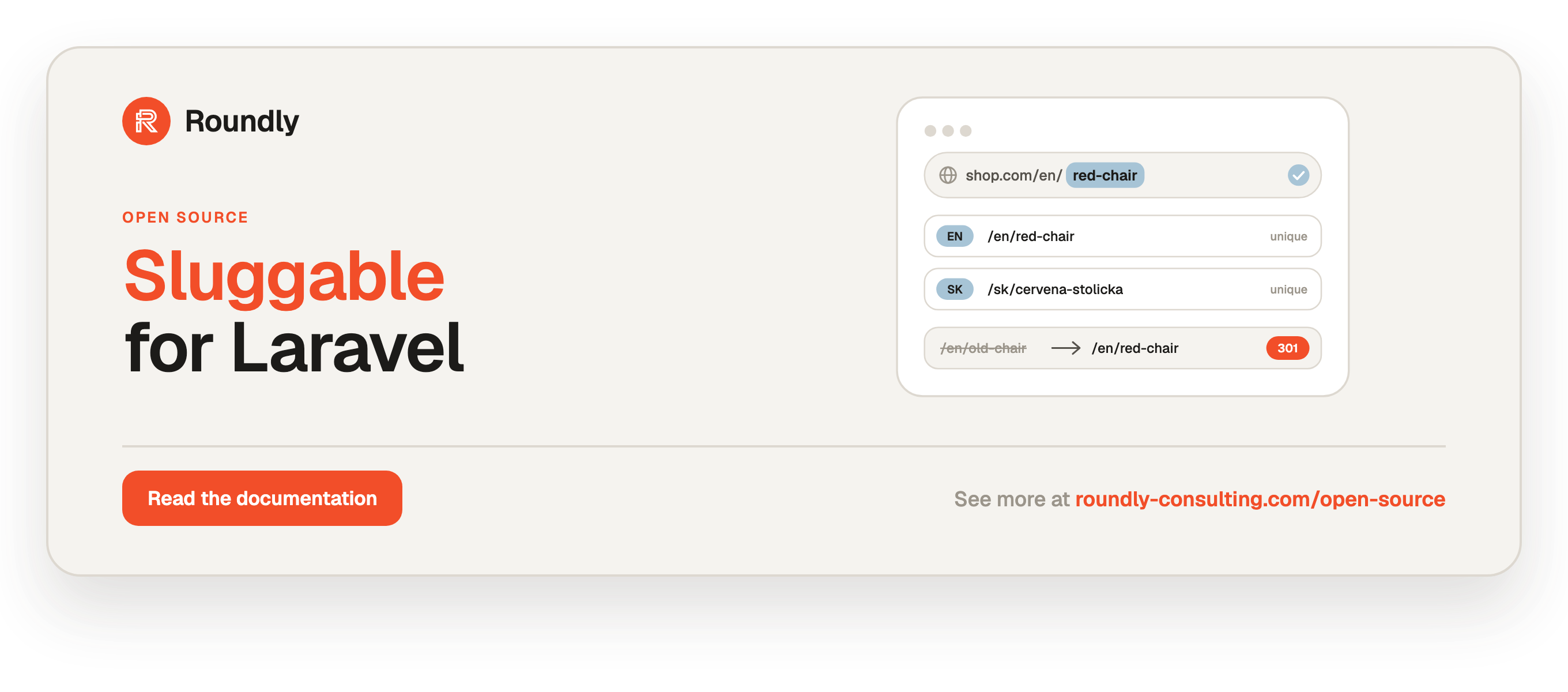 Sluggable for Laravel — Roundly open source