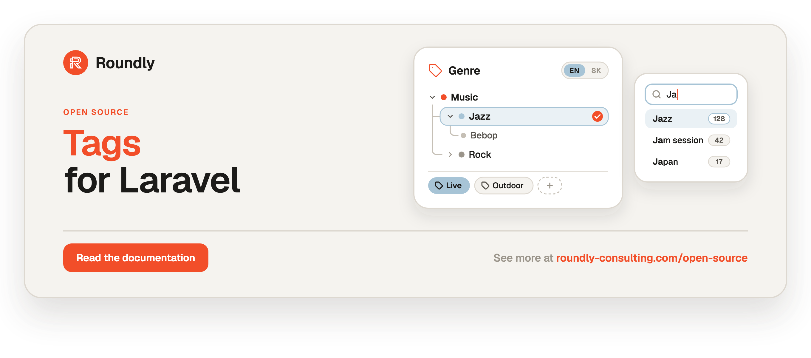 Tags for Laravel — Roundly open source