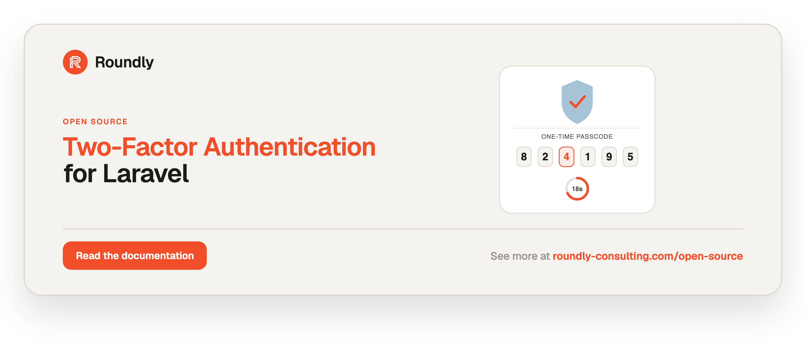 Two-Factor Authentication for Laravel — Roundly open source
