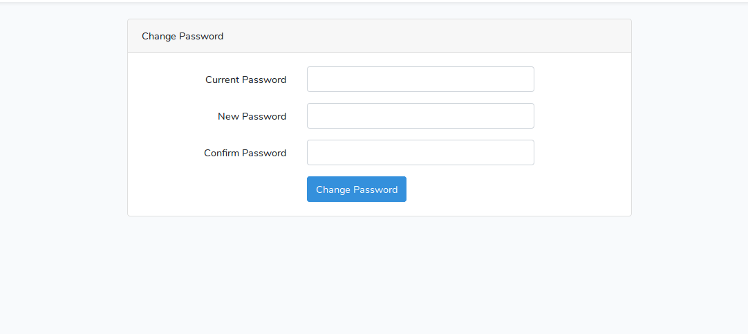 Password Change Form