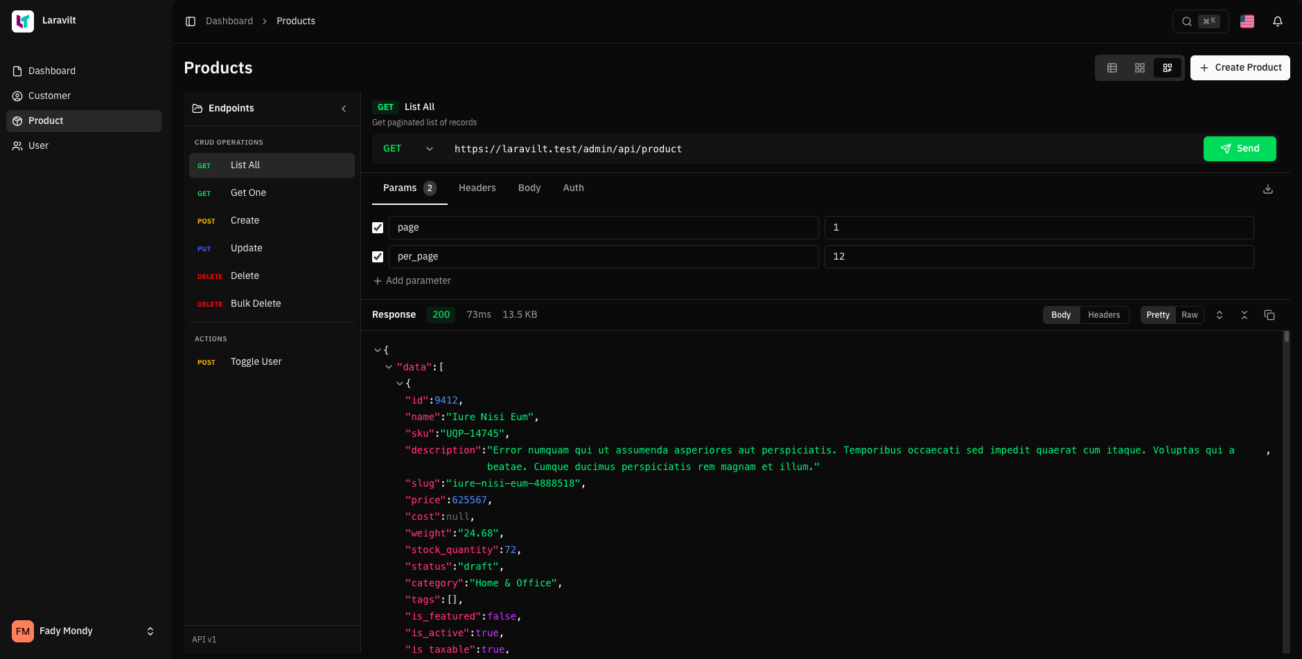 API Response