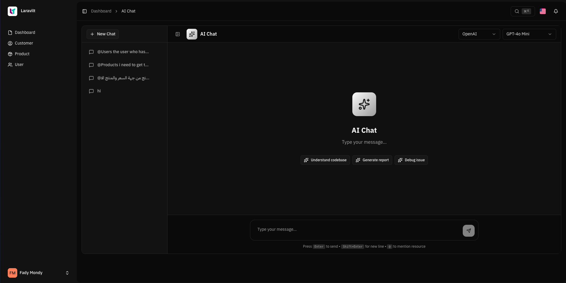 AI Chat Interface
