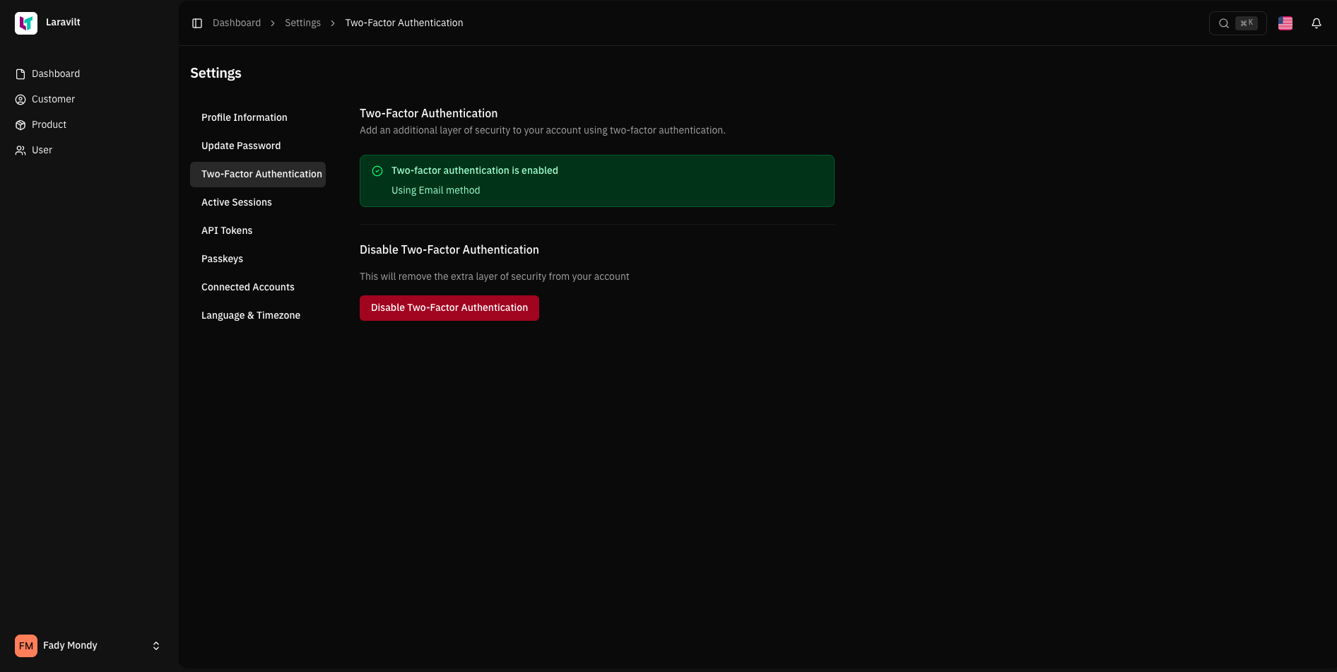 2FA Active