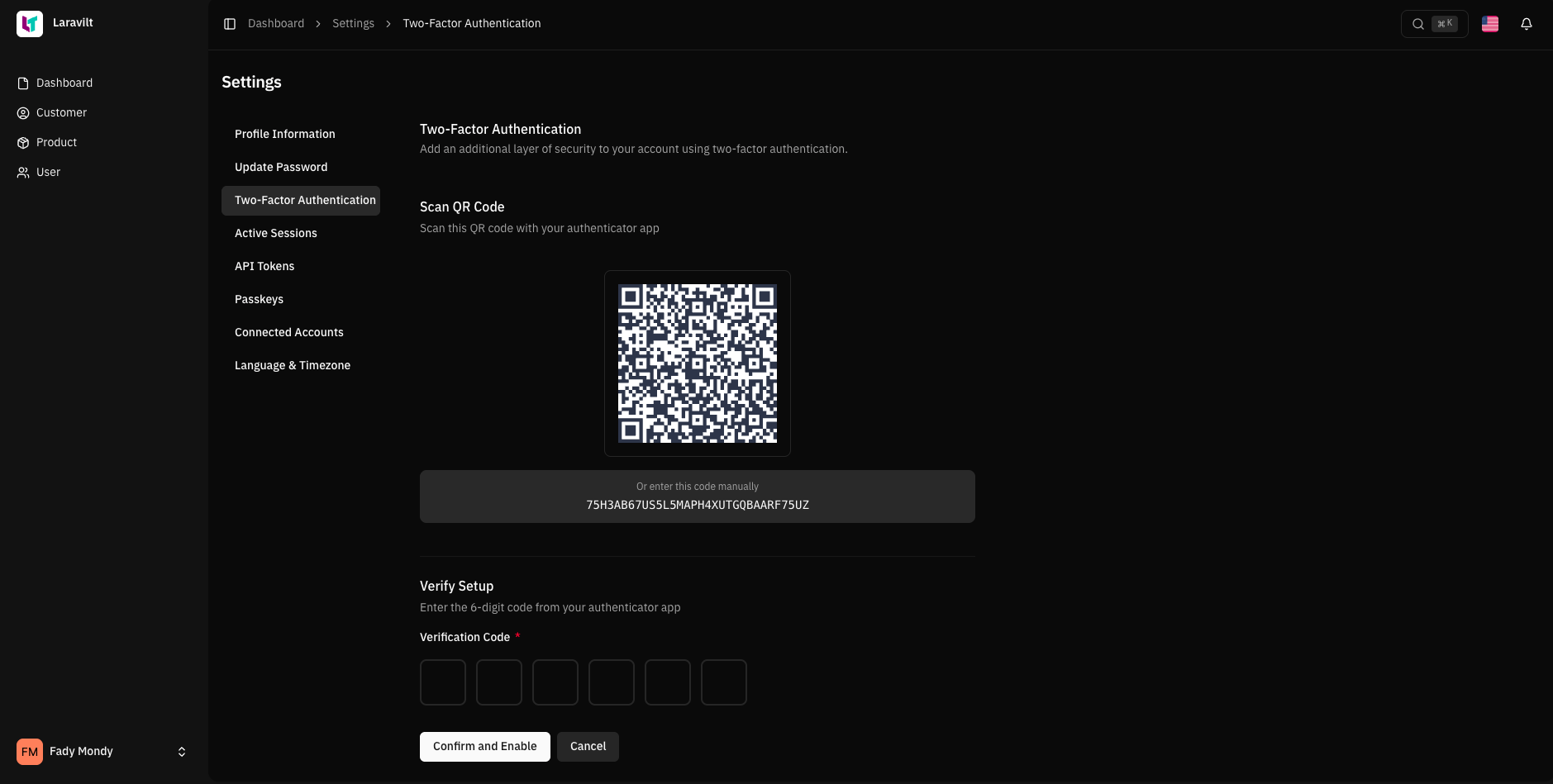 2FA QR Code