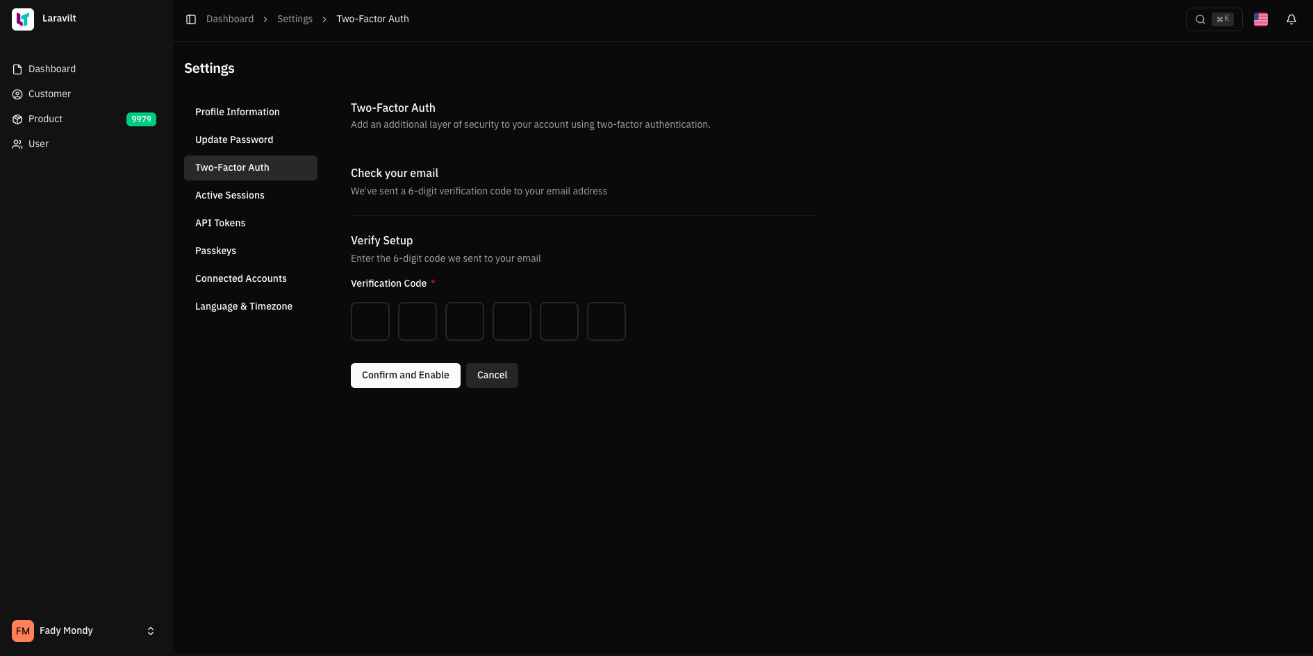 2FA Setup