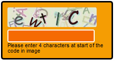 Image Captcha Screenshot