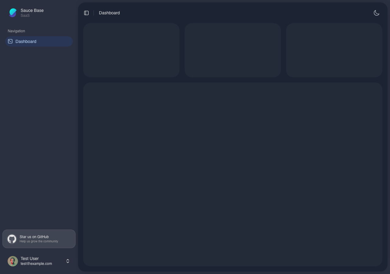 Dashboard - Dark Theme