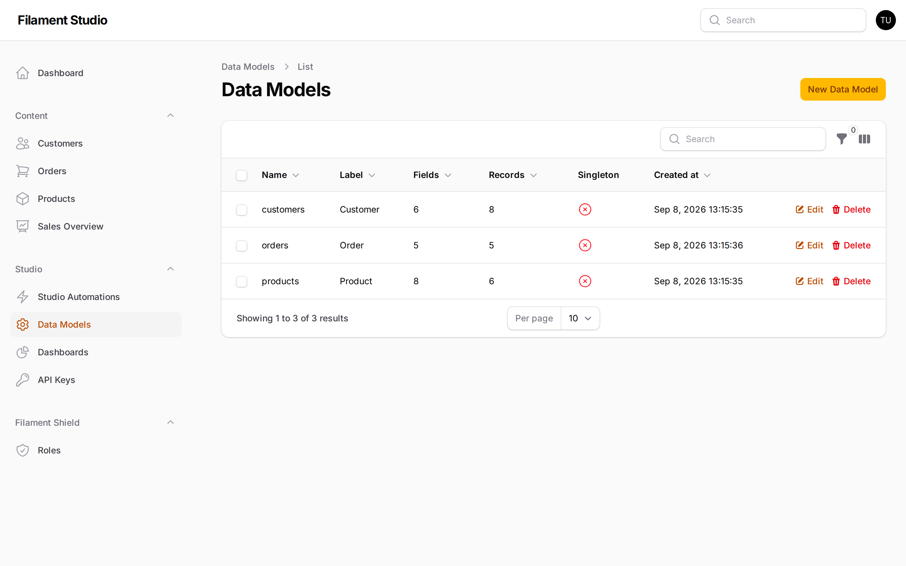 Collections List