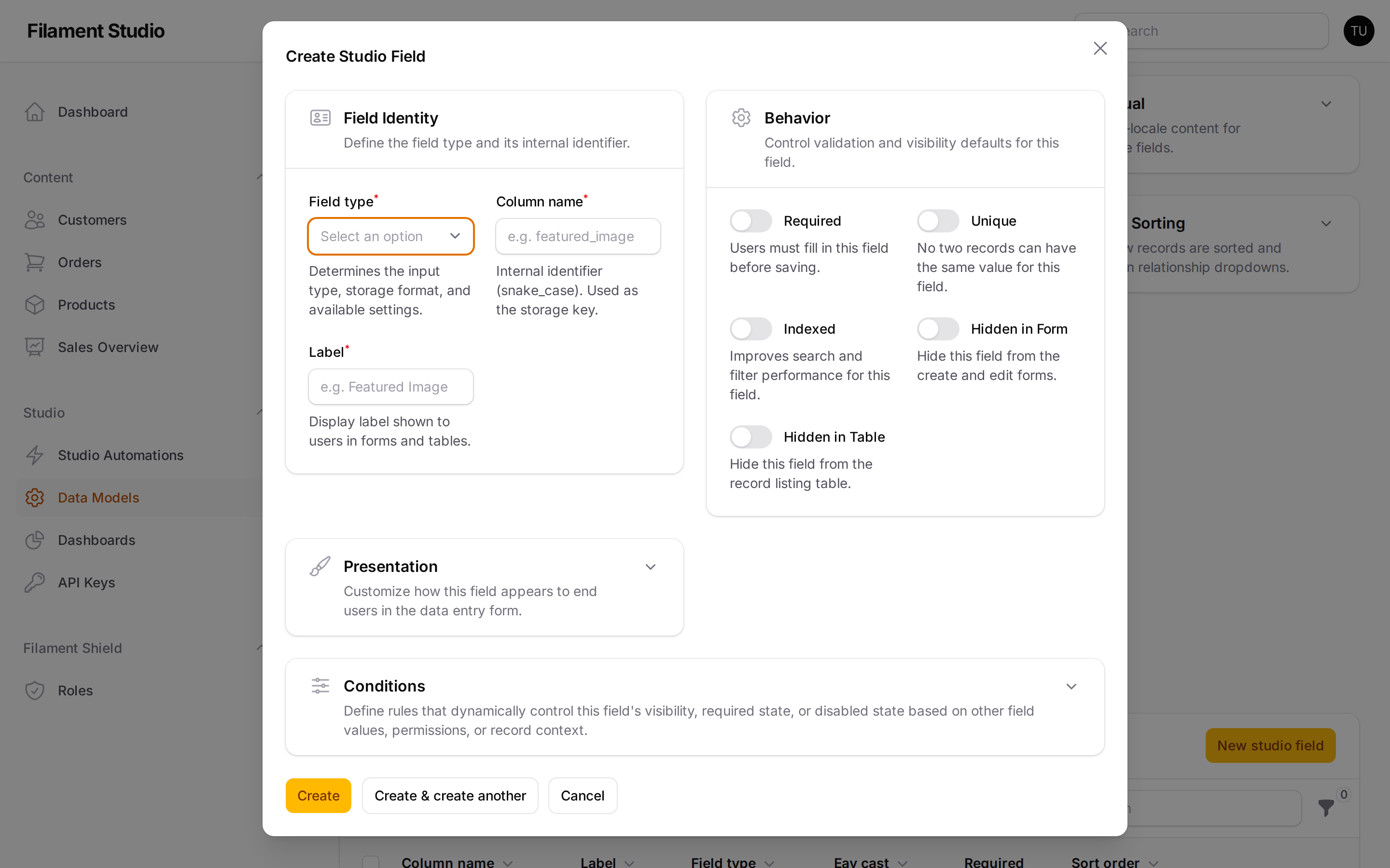 Field Editor