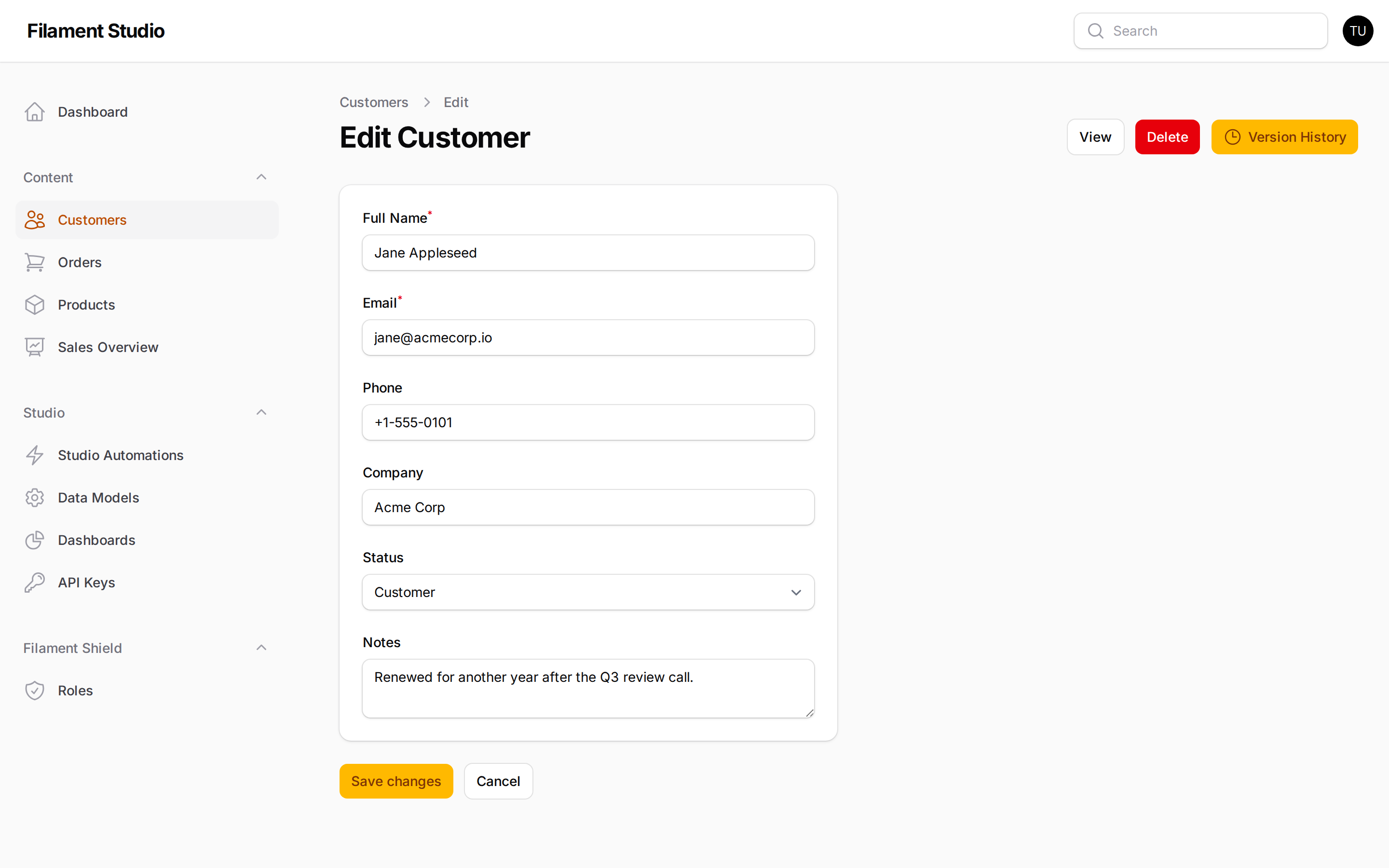 Record Editor