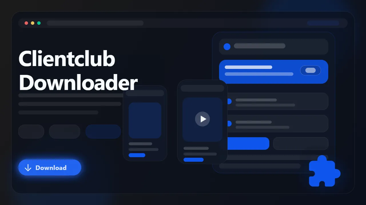ClientClub Downloader workflow preview