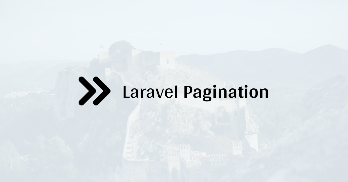 Laravel Pagination by Sertxu Developer