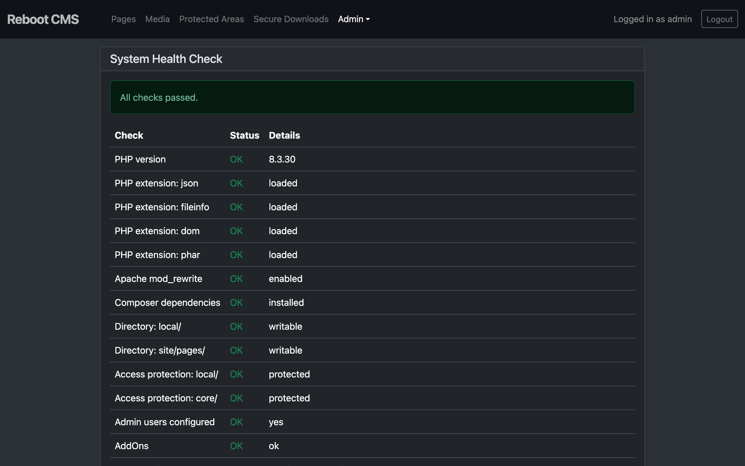 System health