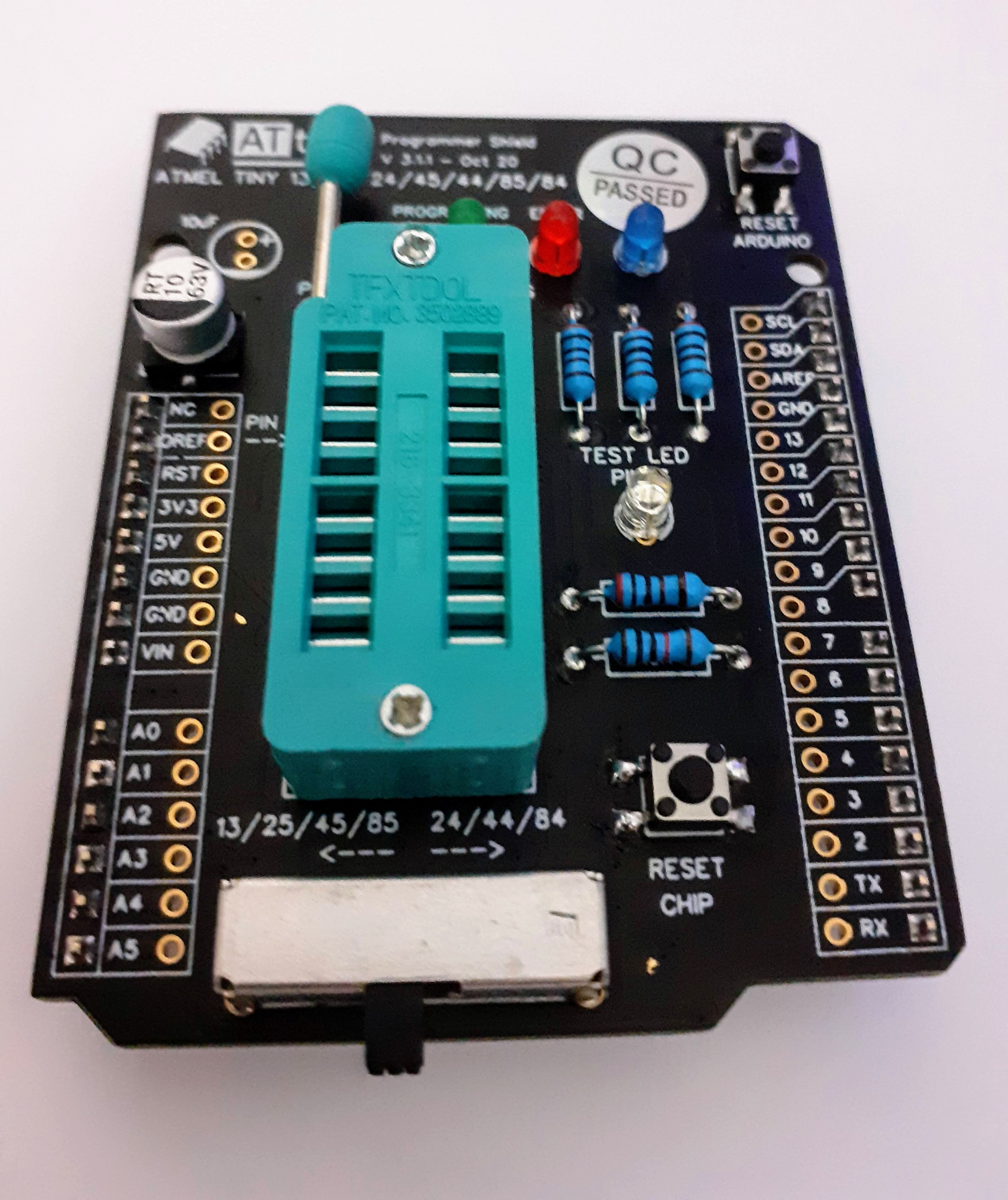 DIY Arduino Shield Attiny Programming AVR Programmer - FREE SOP8 ...