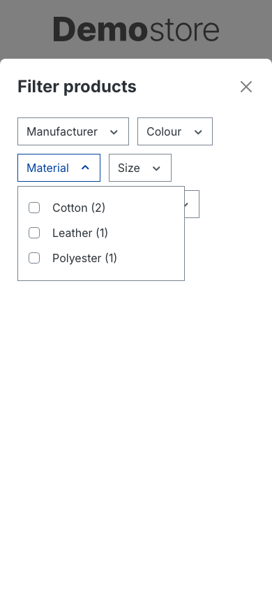 Dynamic product counts in Shopware’s mobile filter panel