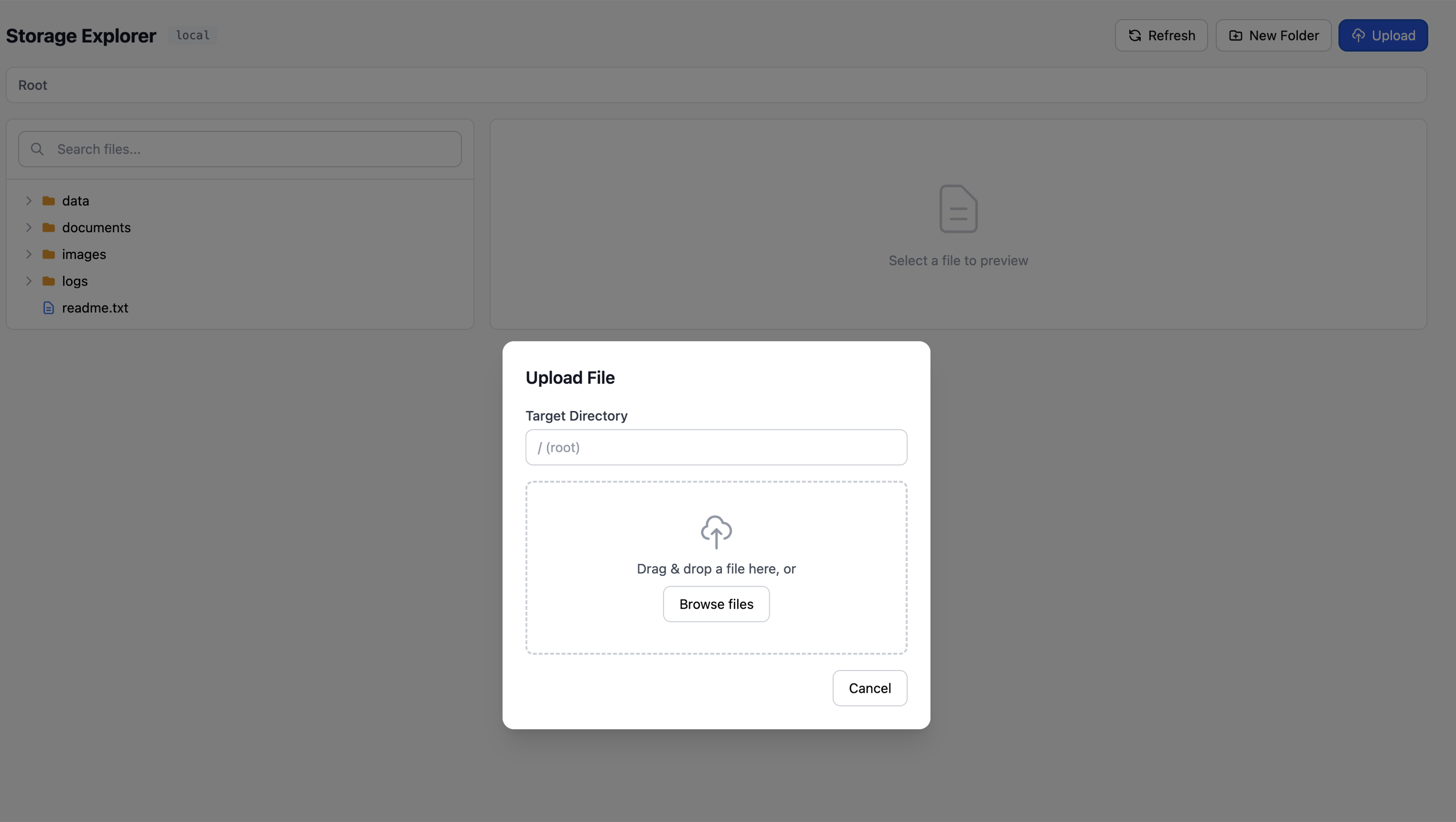 Javascript file preview