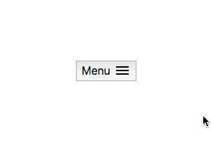 Burger menu hover with separate icon color