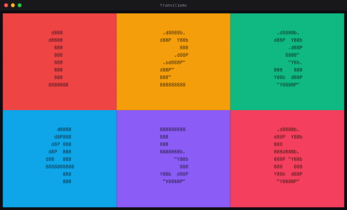 Six Symfony TUI transitions