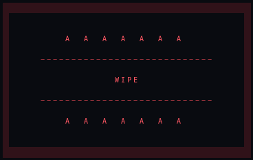 Wipe transition
