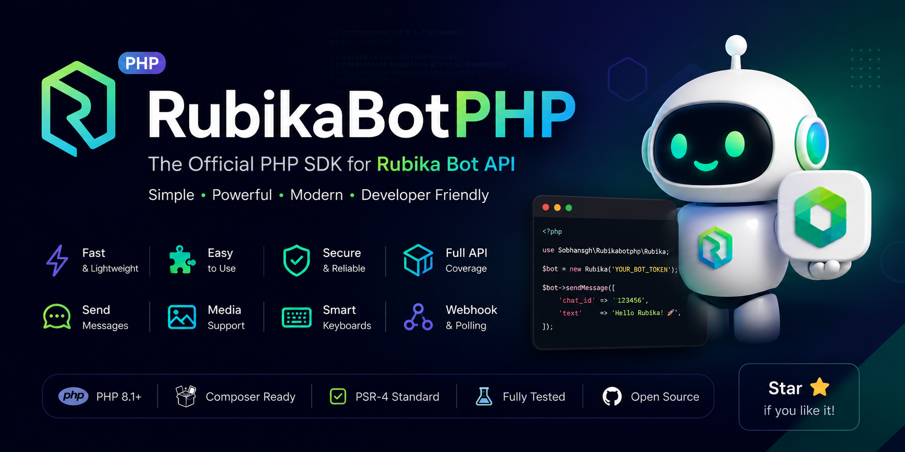 RubikaBotPHP Banner