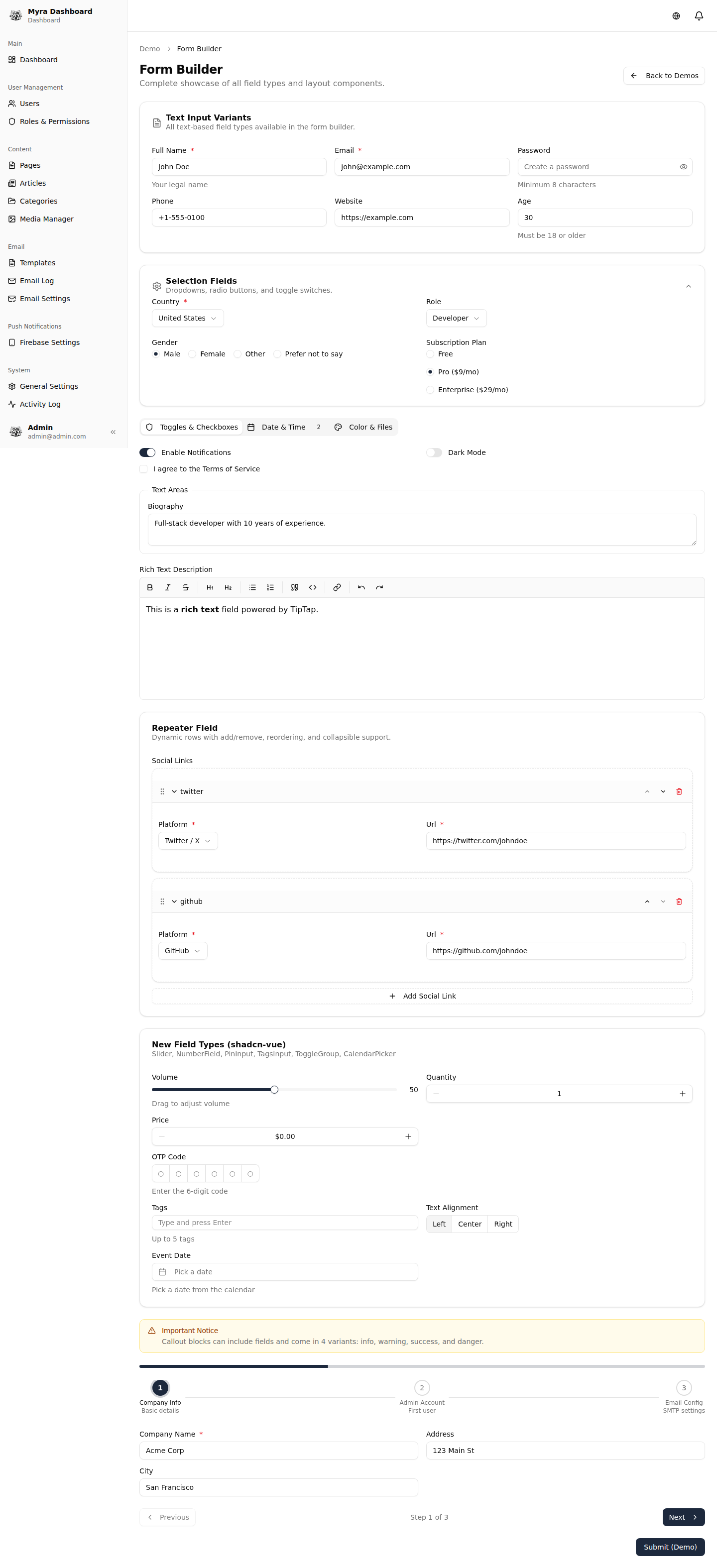 Form builder