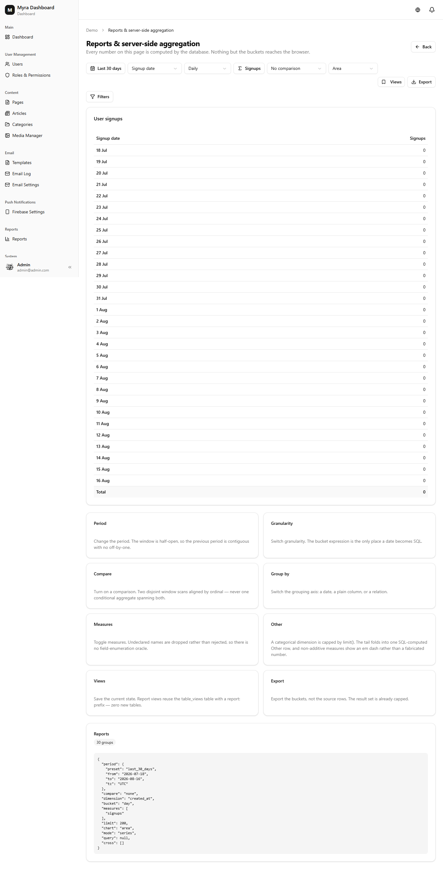 Report builder