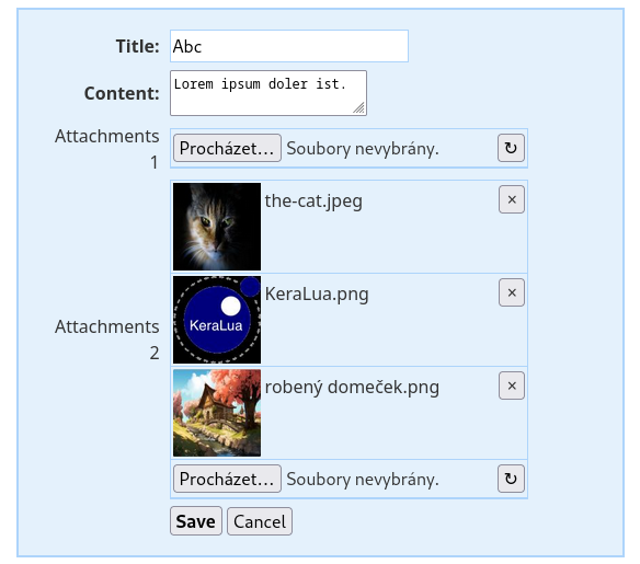 Form with MultiFileControl