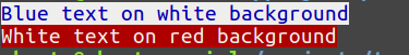Show colors in the console