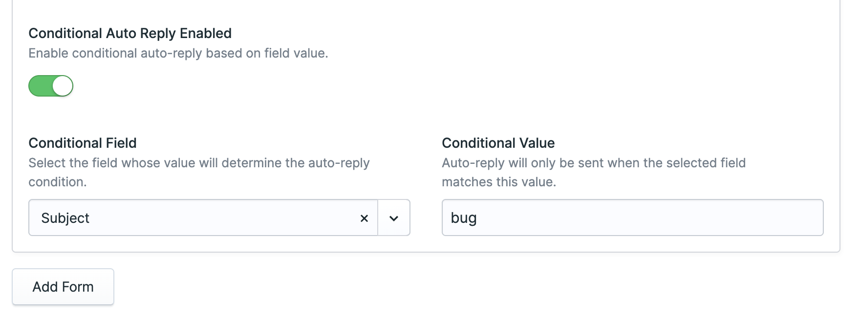 Conditional Auto-Reply