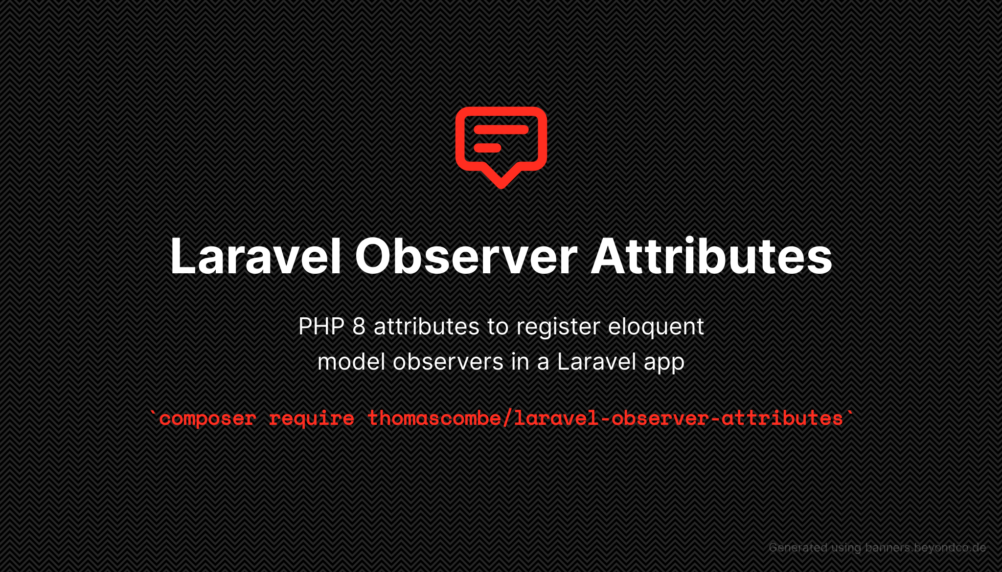 Social Card of Laravel Observer Attributes