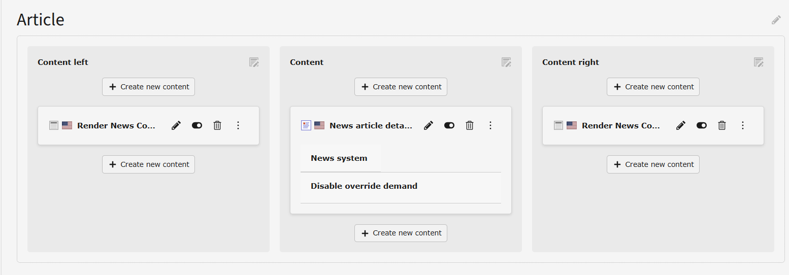 Plugins in columns