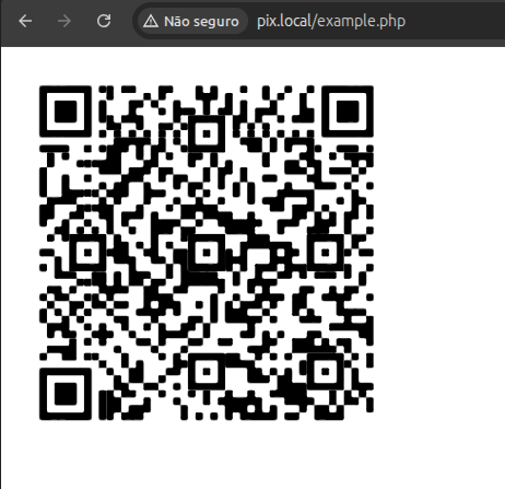 Exemplo de QR Code Pix