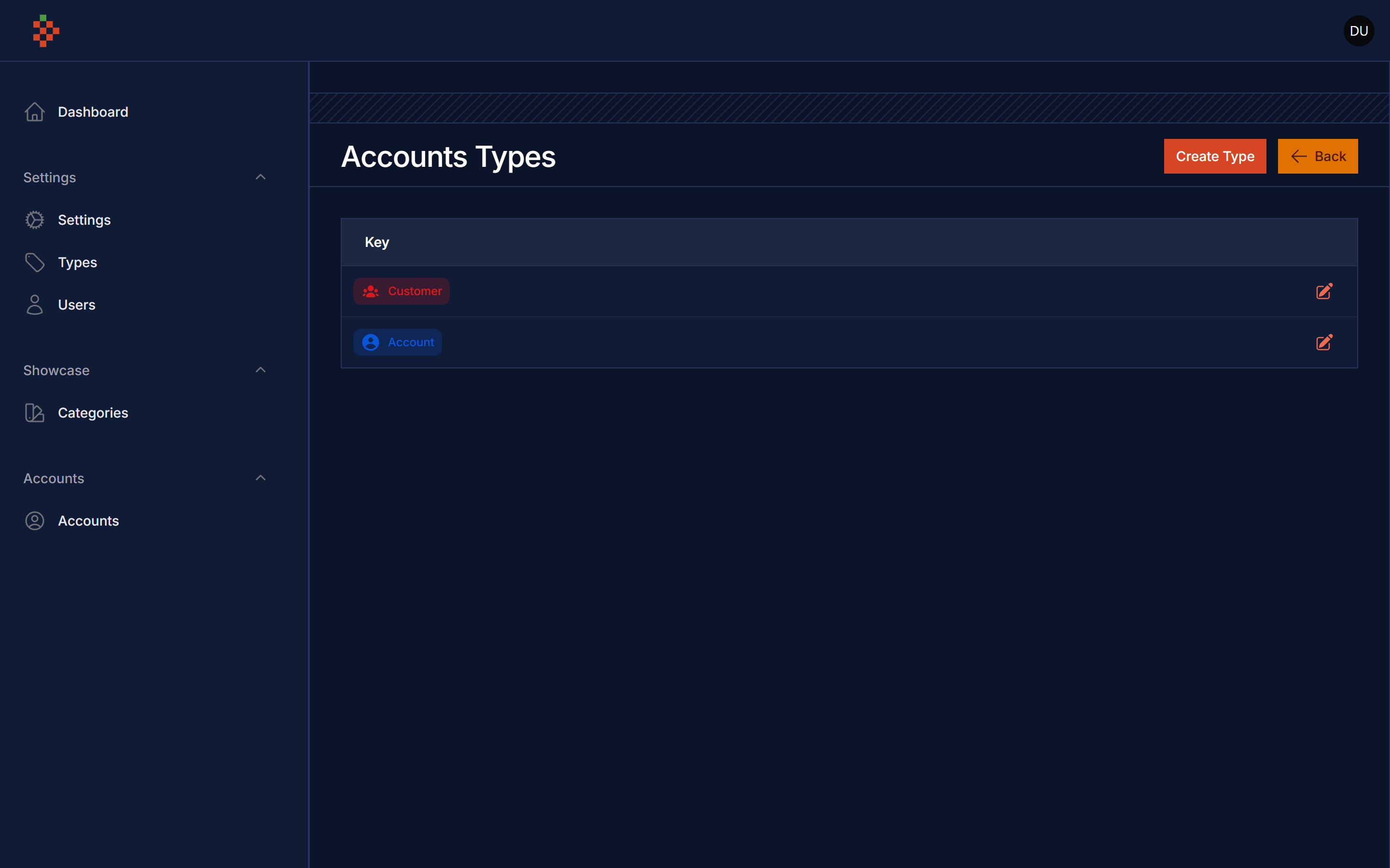 Account Types Dark