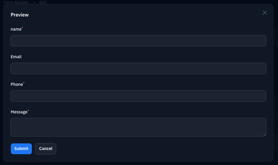 Form Preview