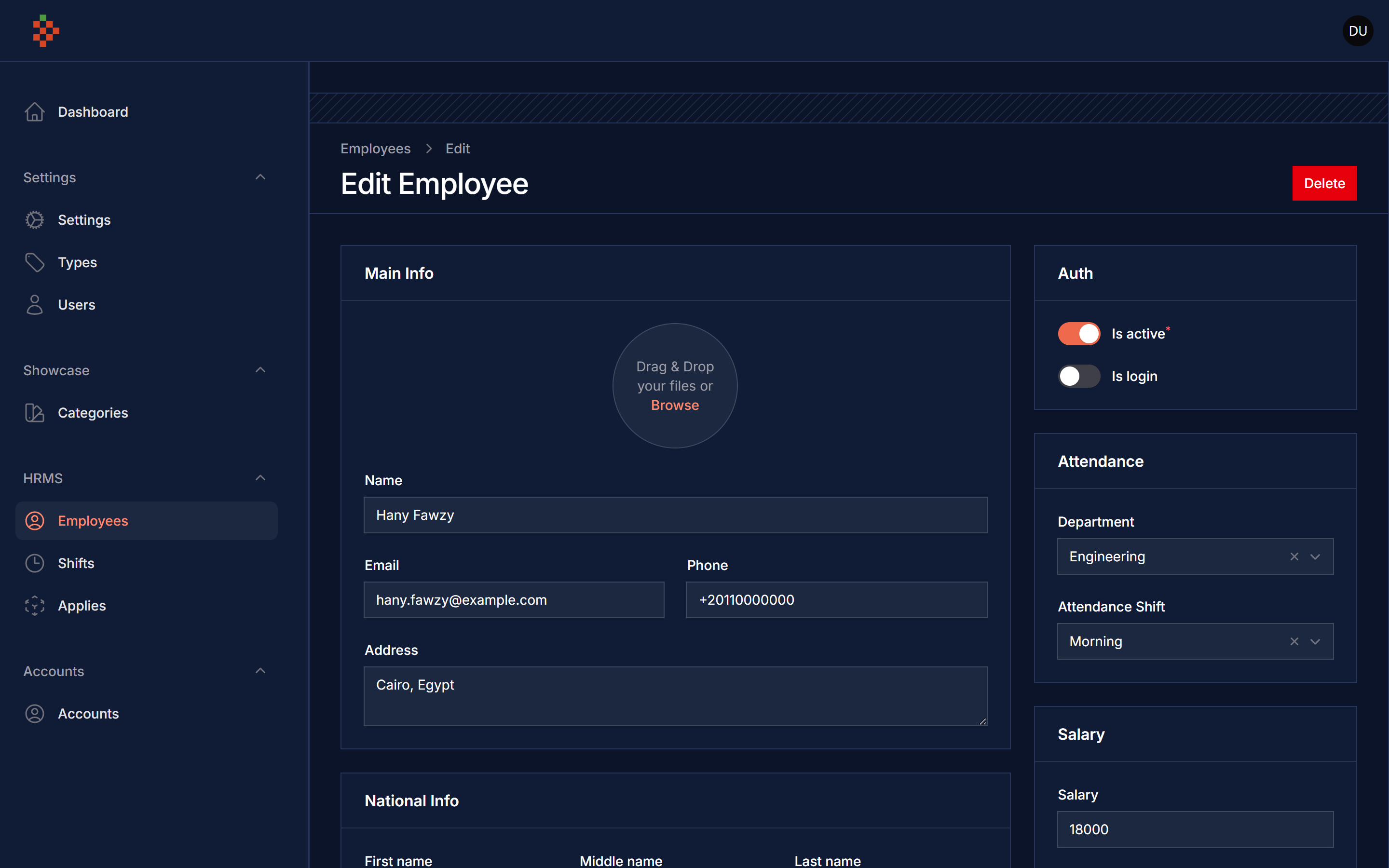 Employee Dark