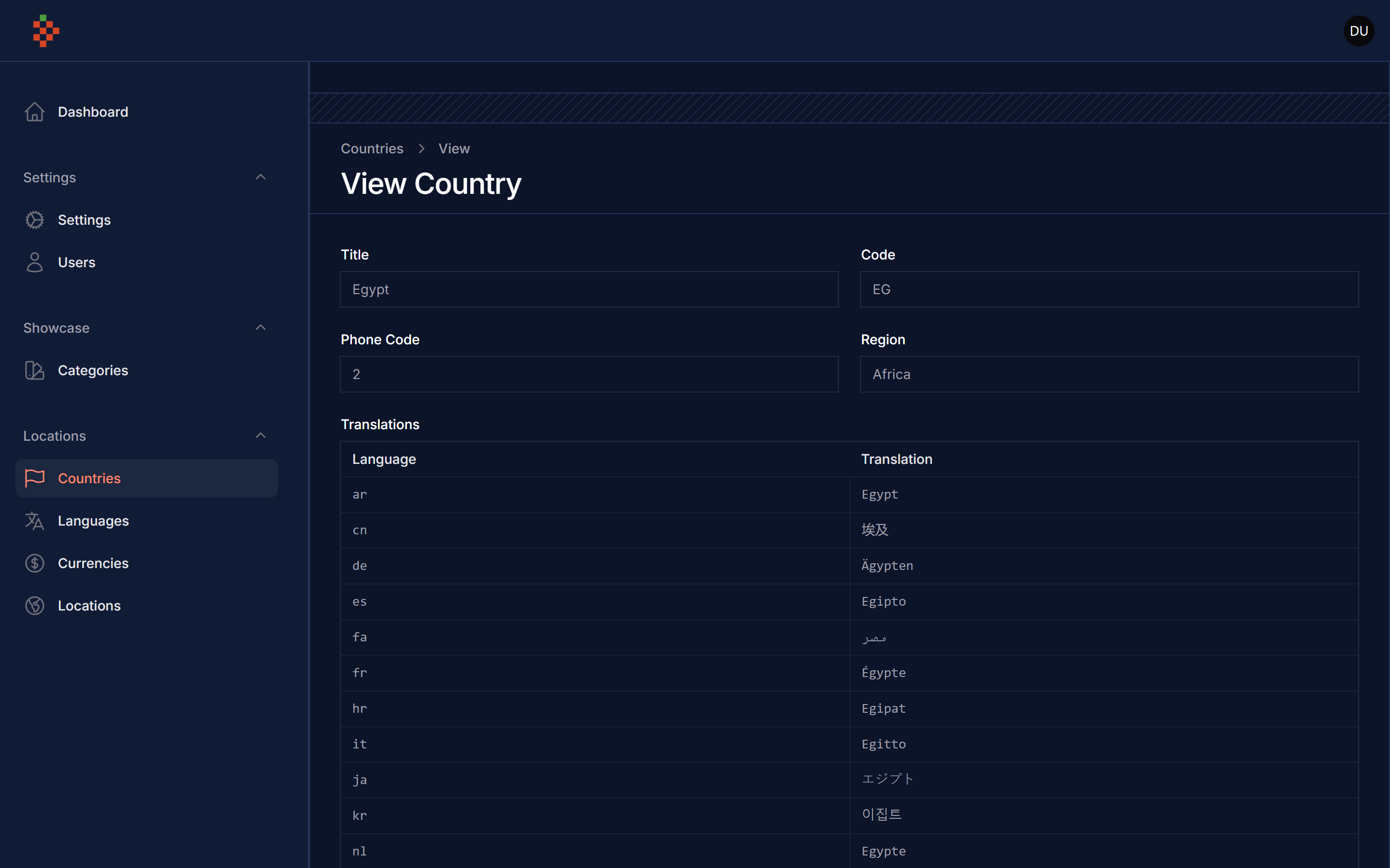 View Country Dark