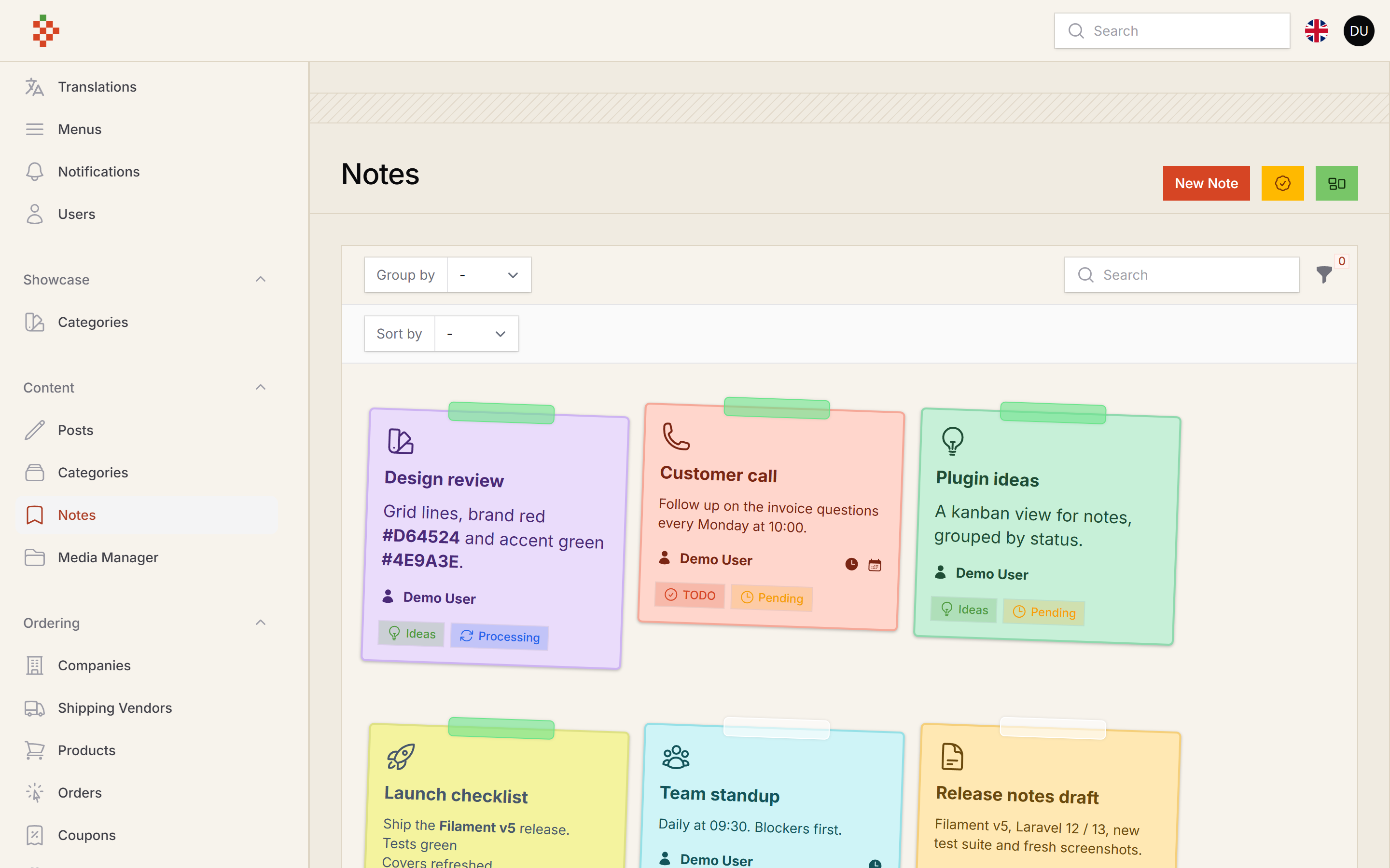 Notes