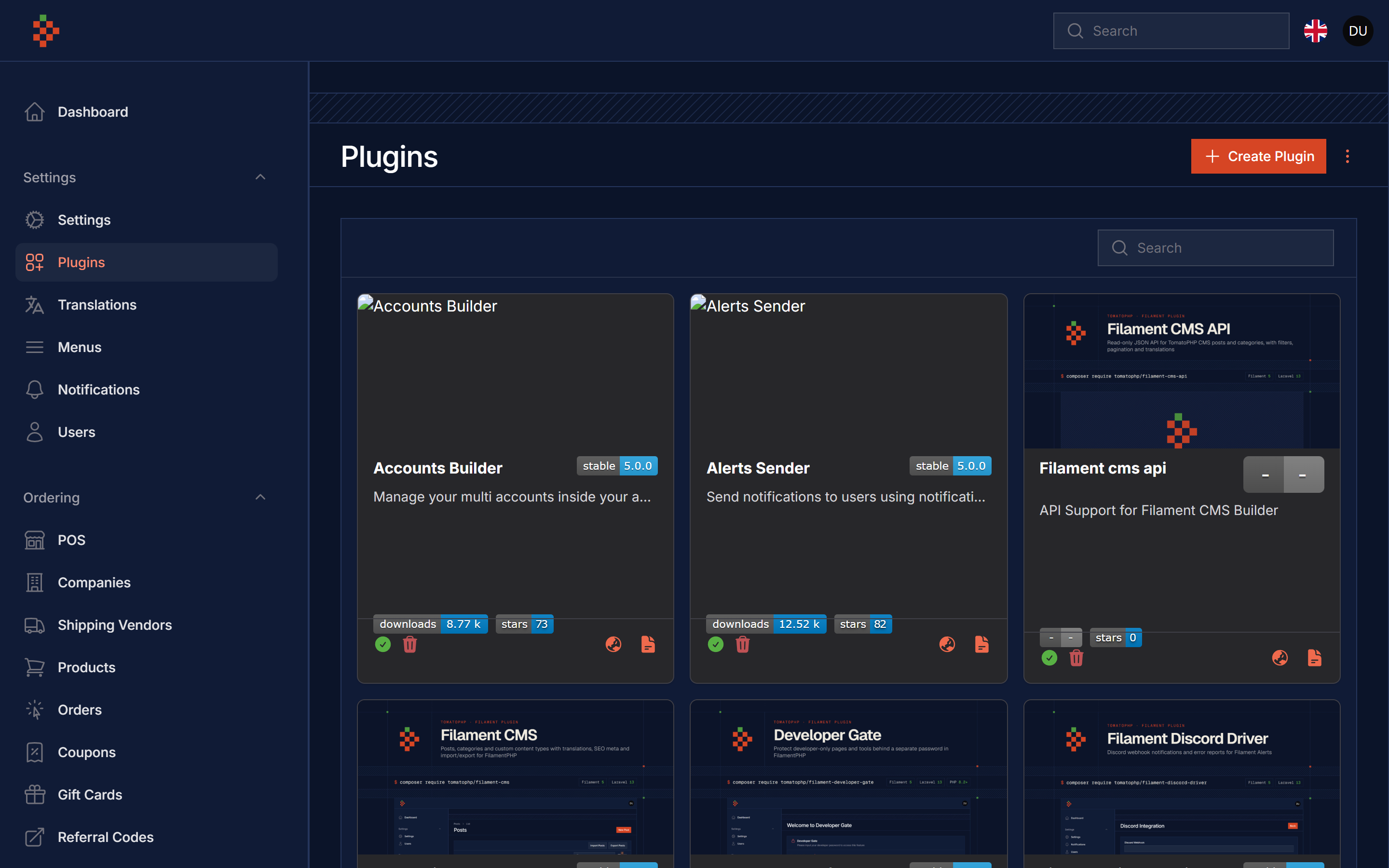 Plugins Dark