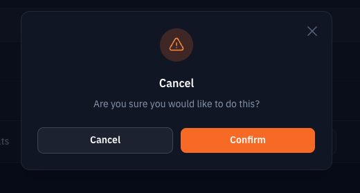 Cancel Modal