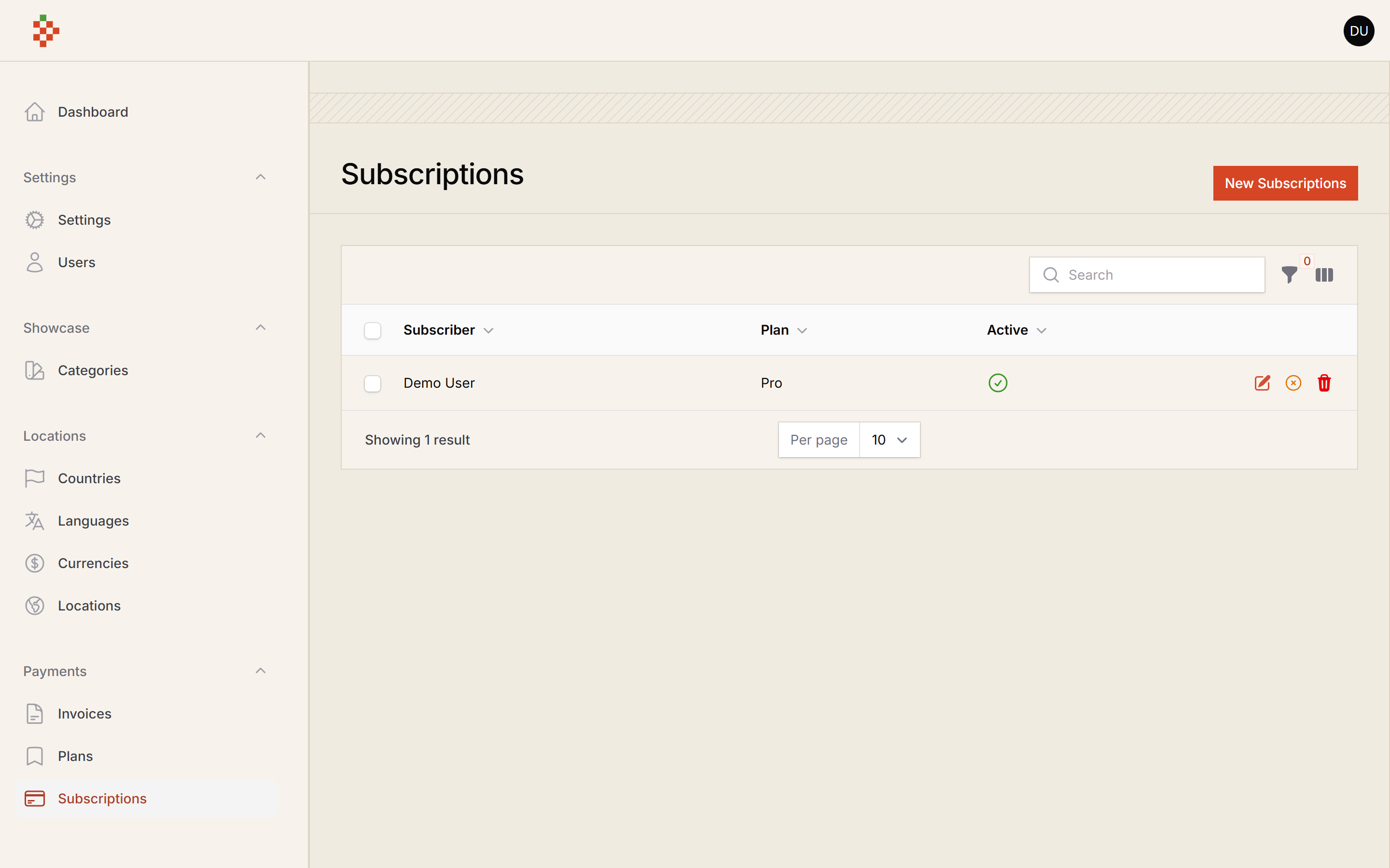 Subscriptions