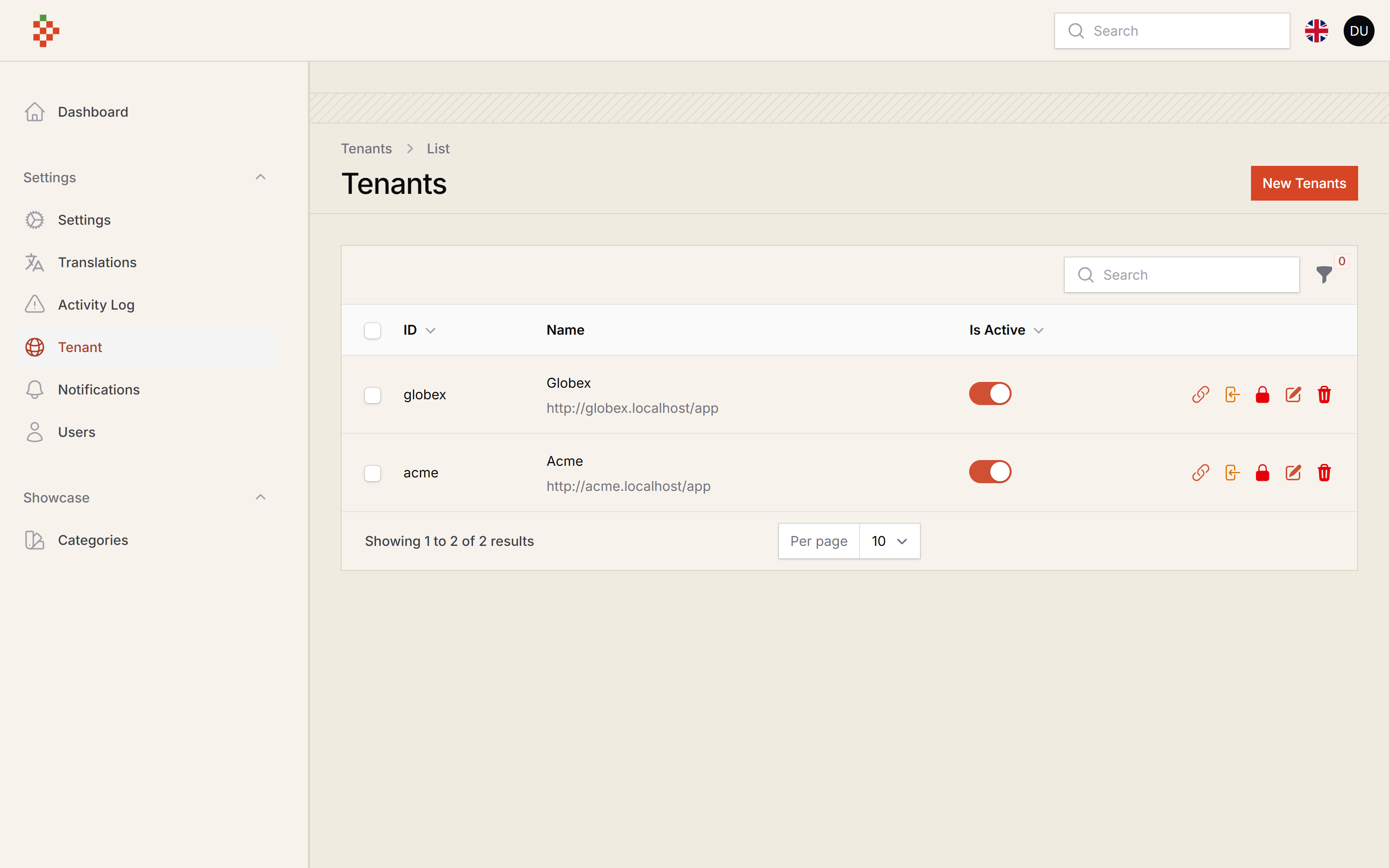 Tenants