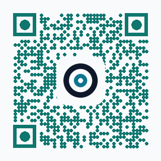 QR with center logo and dots template
