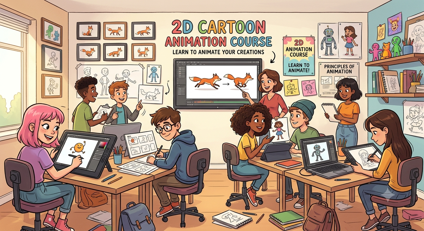 2D Cartoon Animation Course in Hindi - Ajith Store