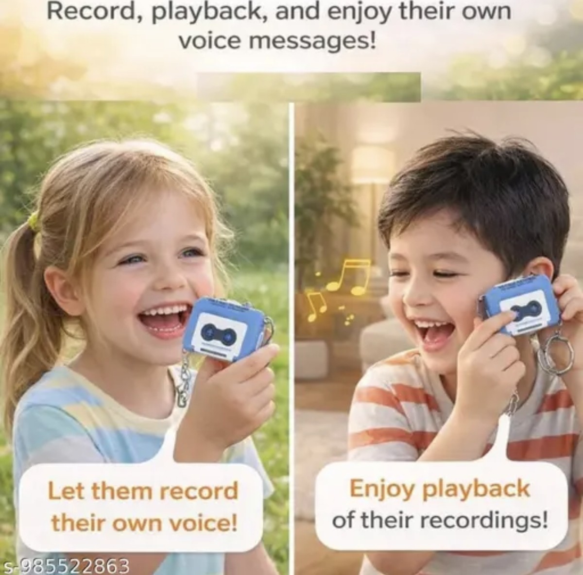 Viral Voice Recording Keychain, Record & Play Personalized Messages - Akry Store 
