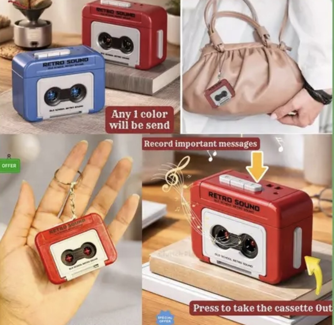 Viral Voice Recording Keychain, Record & Play Personalized Messages - Akry Store 