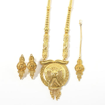 Mandala Necklace Set – Regal Gold Bridal & Festive Jewellery - ALL 4 YOU