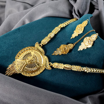 Mandala Necklace Set – Regal Gold Bridal & Festive Jewellery - ALL 4 YOU